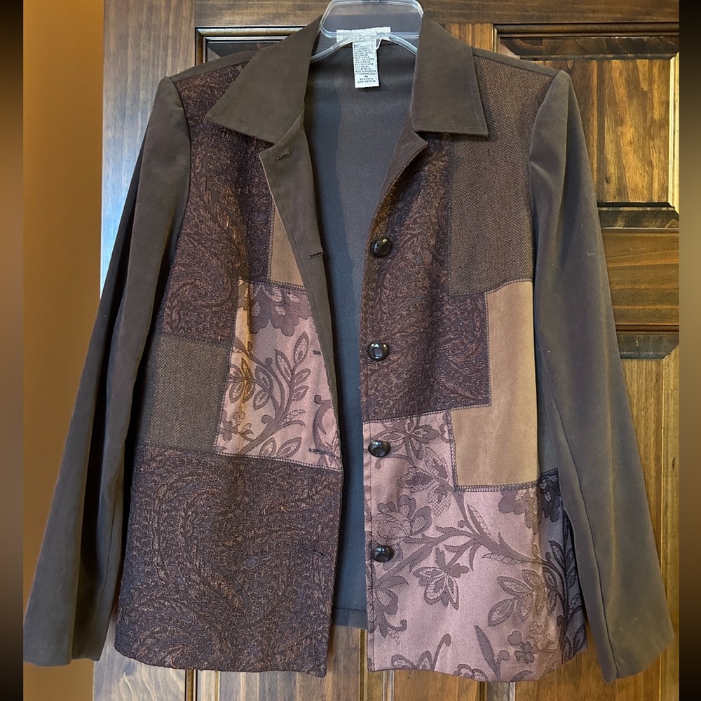 Notations Vintage Patchwork Blazer Coat - image 1